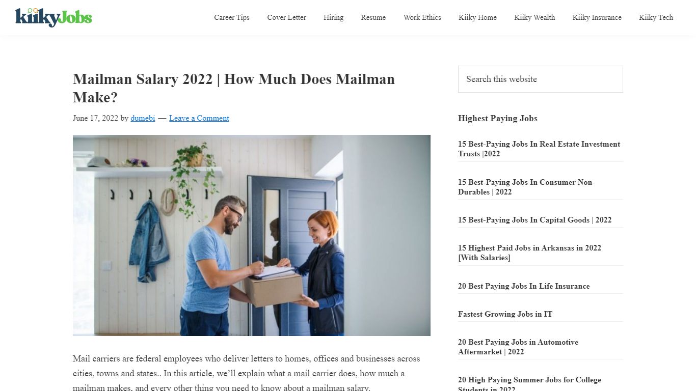 Mailman Salary 2022 | How Much Does Mailman Make?